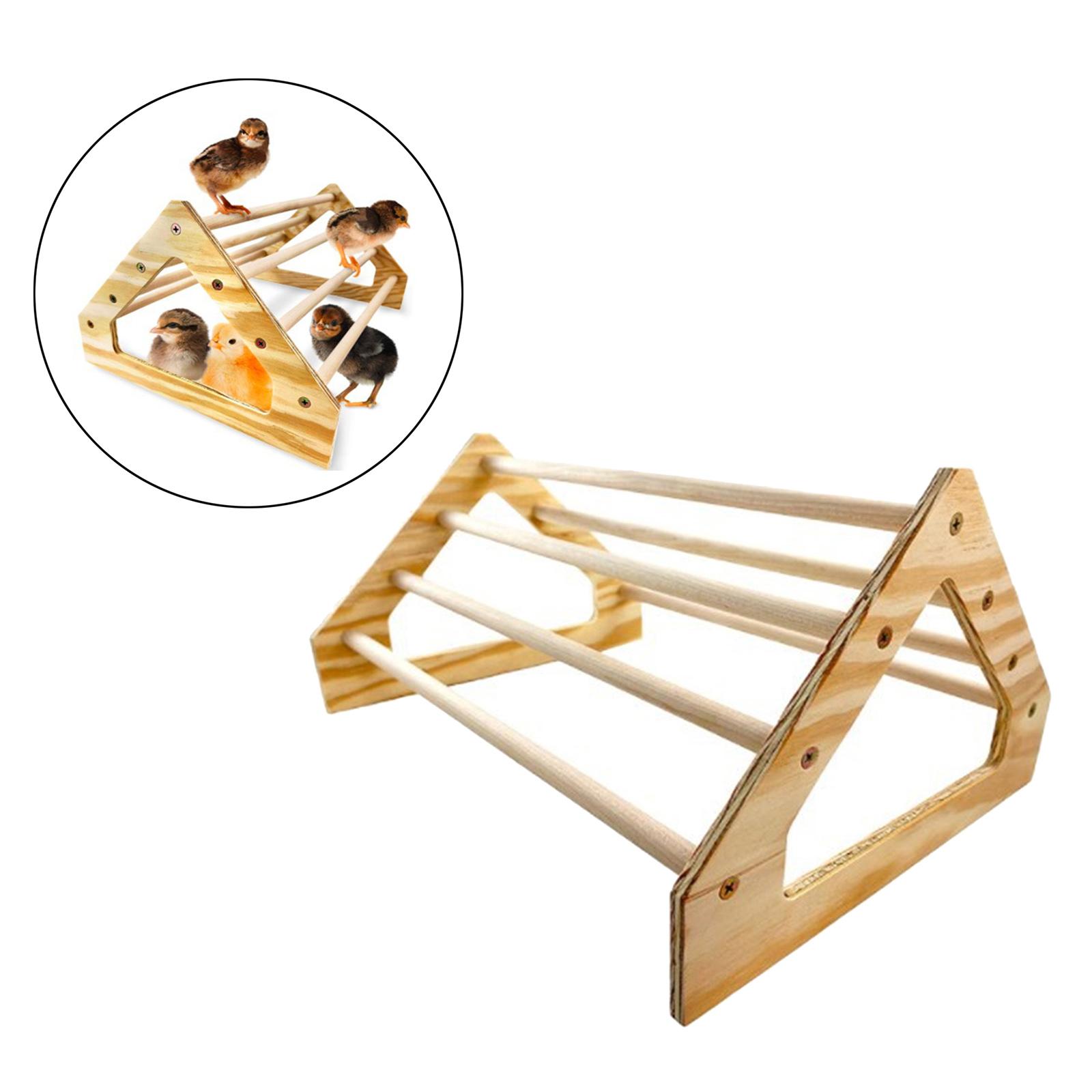 Wooden Parrot Bird Stand Tree Branch Hanging Toys Cage Perches Pet