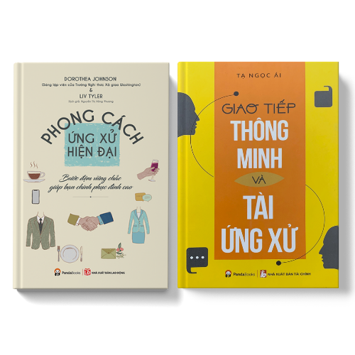 Sách PANDABOOKS Combo 2 cuốn Phong cách ứng xử hiện đại+Giao tiếp thông minh &amp; tài ứng xử