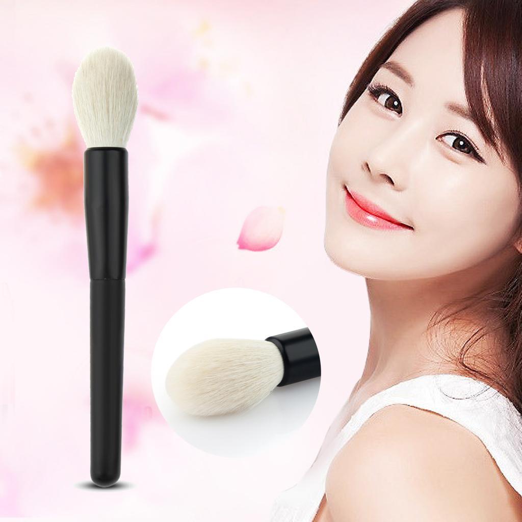 Professional Women Comesti Wool Make Up Brush Powder Blusher Bronzer Tool