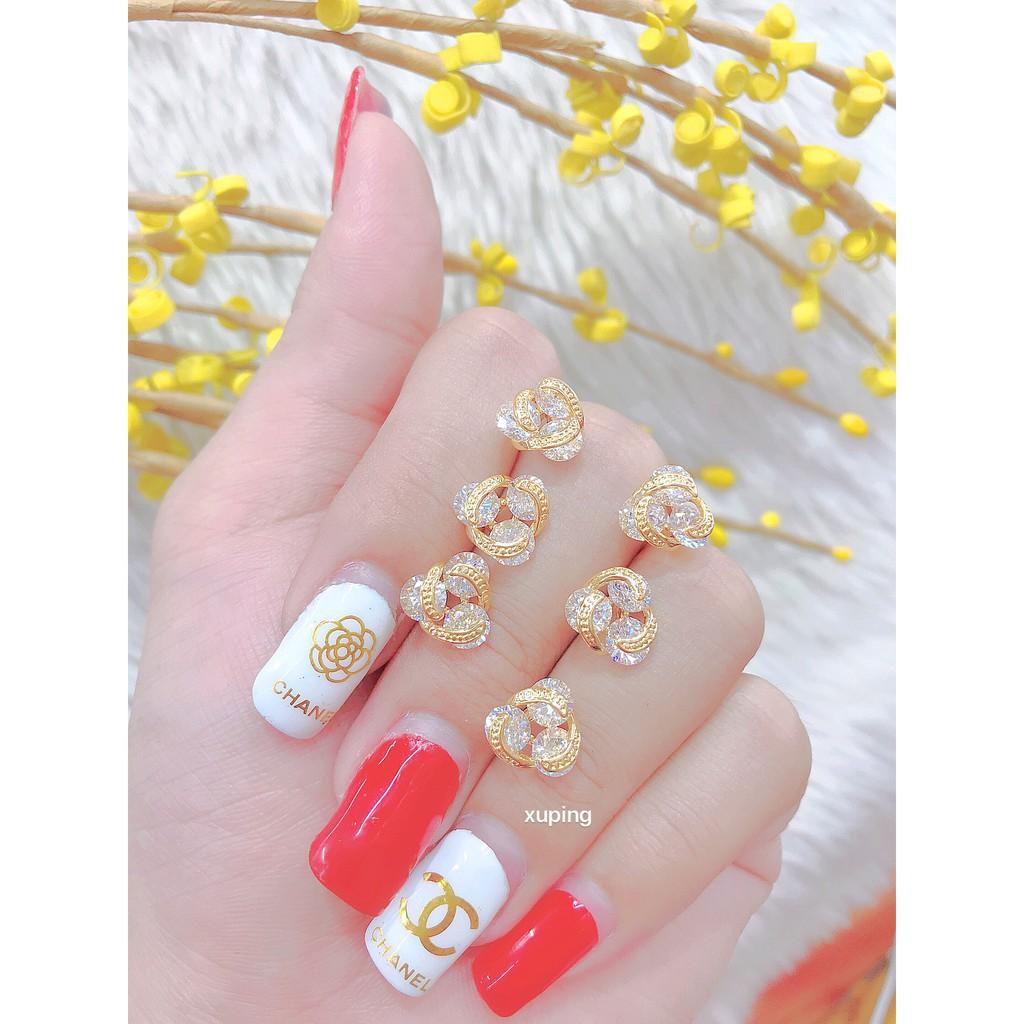BÔNG TAI BẠC HOA BA CÁNH B105