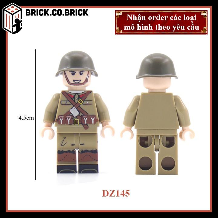 Đồ chơi Lắp ráp Mô hình MOC Army Quân Lính Nga Thế chiến 2 WW2  minifig Quân đội DZ145