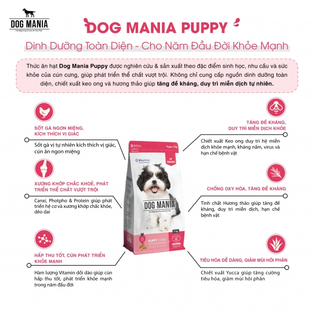 - Thức ăn hạt cho chó nhỏ DOG MANIA PUPPY