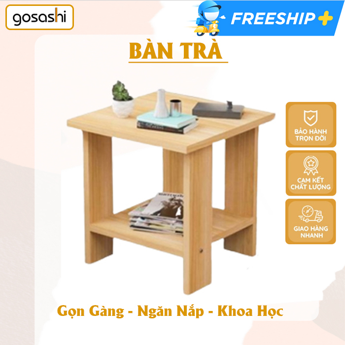 Bàn trà, táp đầu giường gỗ MDF Gosashi BANTRA nhiều màu, dễ dàng lắp đặt, thiết kế hiện đại