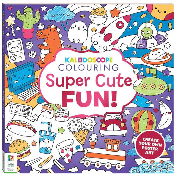 Sách ngoại văn: Kaleidoscope Colouring - Super Cute Fun