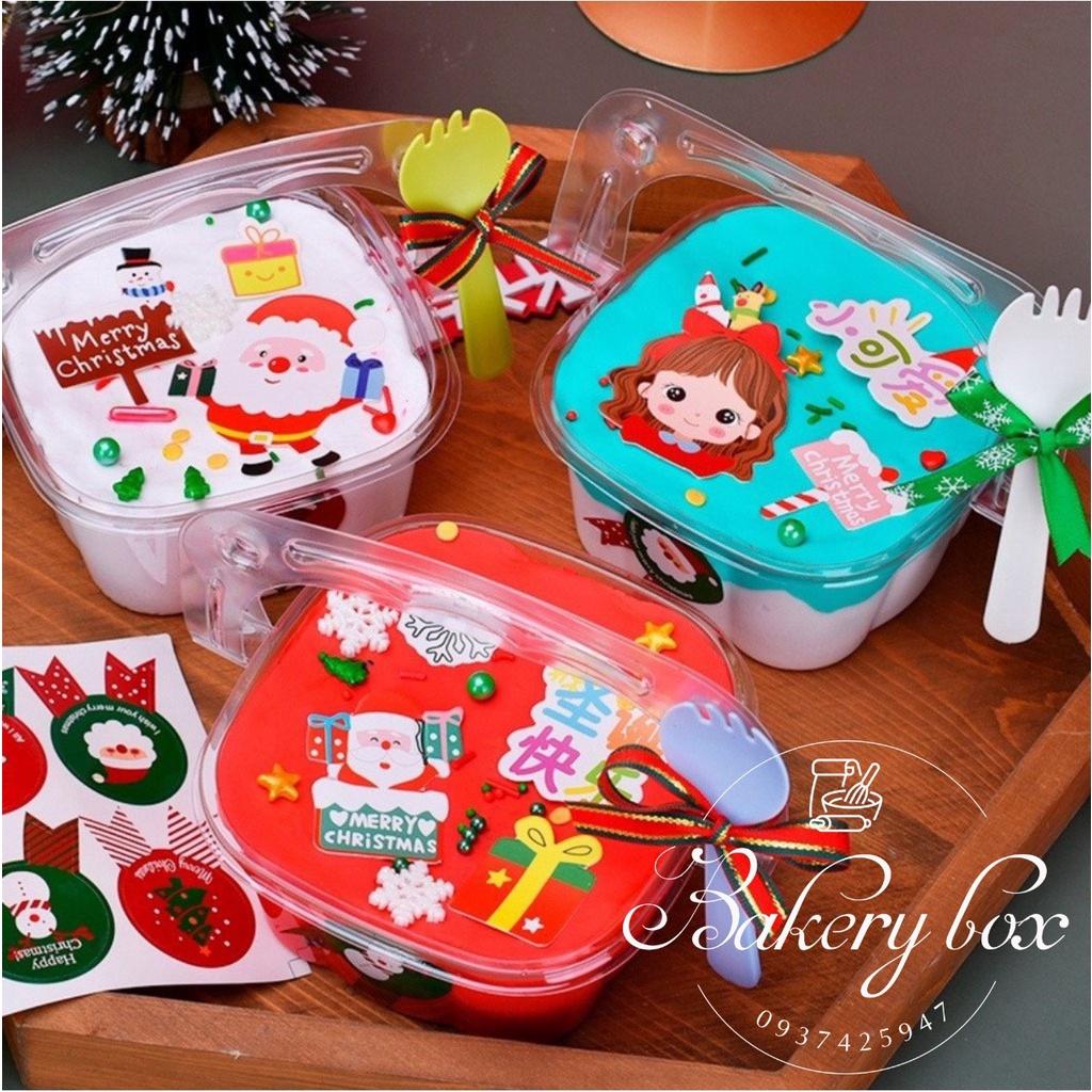 50 Hộp Đựng Bánh Mouse Bằng Nhựa Có Quai Xách