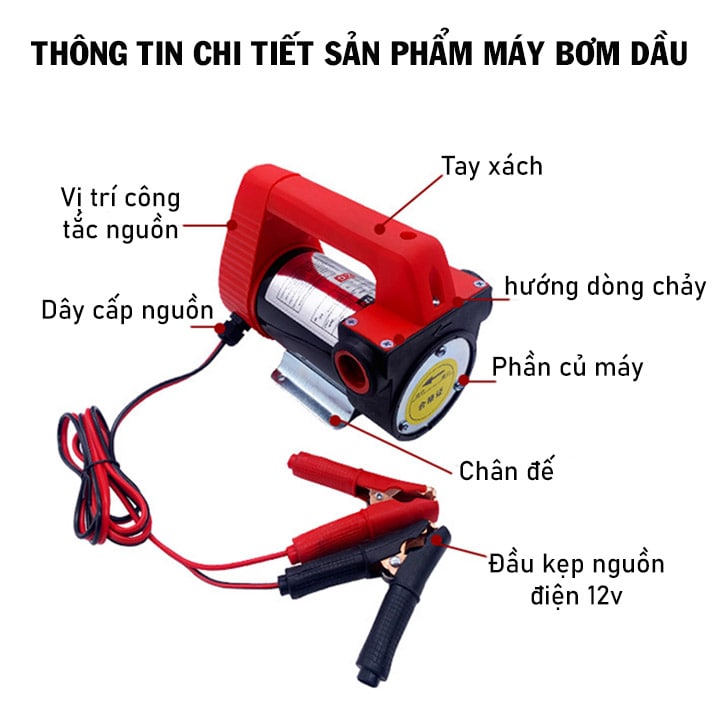 Máy bơm hút dầu nhớt, chất lỏng, nhiên liệu đa năng