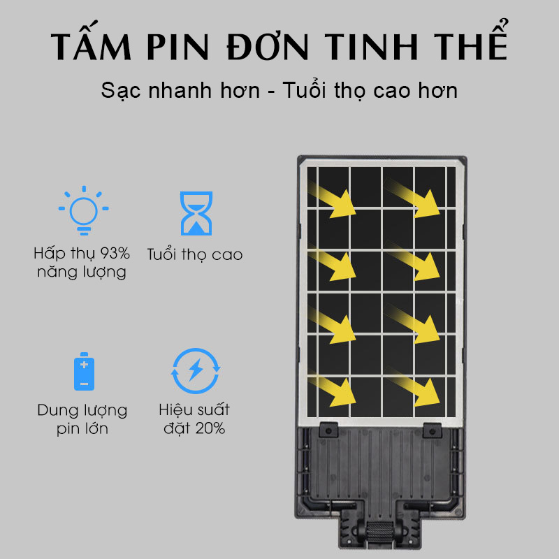 Đèn năng lượng mặt trời cảm biến di chuyển 200w,300w,400w - An Toàn, tiết kiệm điện, lớp IP chống nước, bụi - D1378