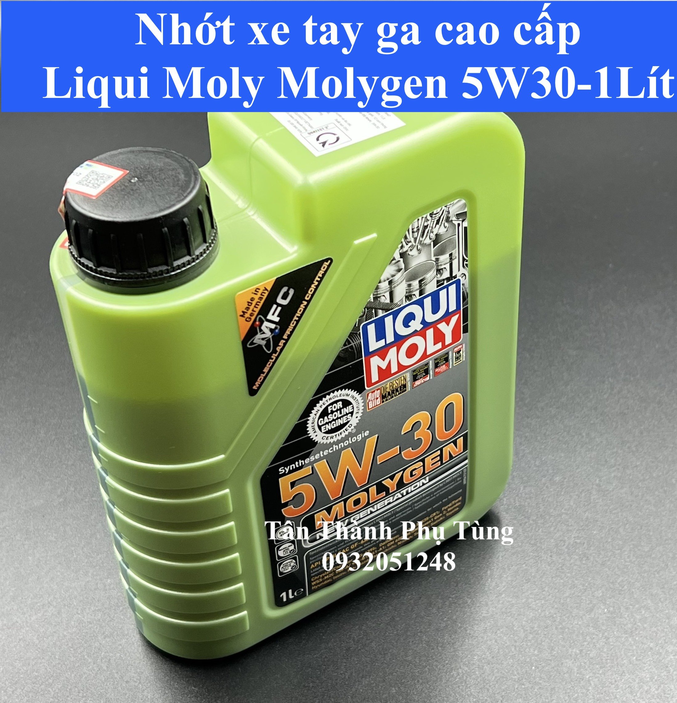 Nhớt dành cho xe tay ga Liqui Moly Molygen 5W30-1Lít