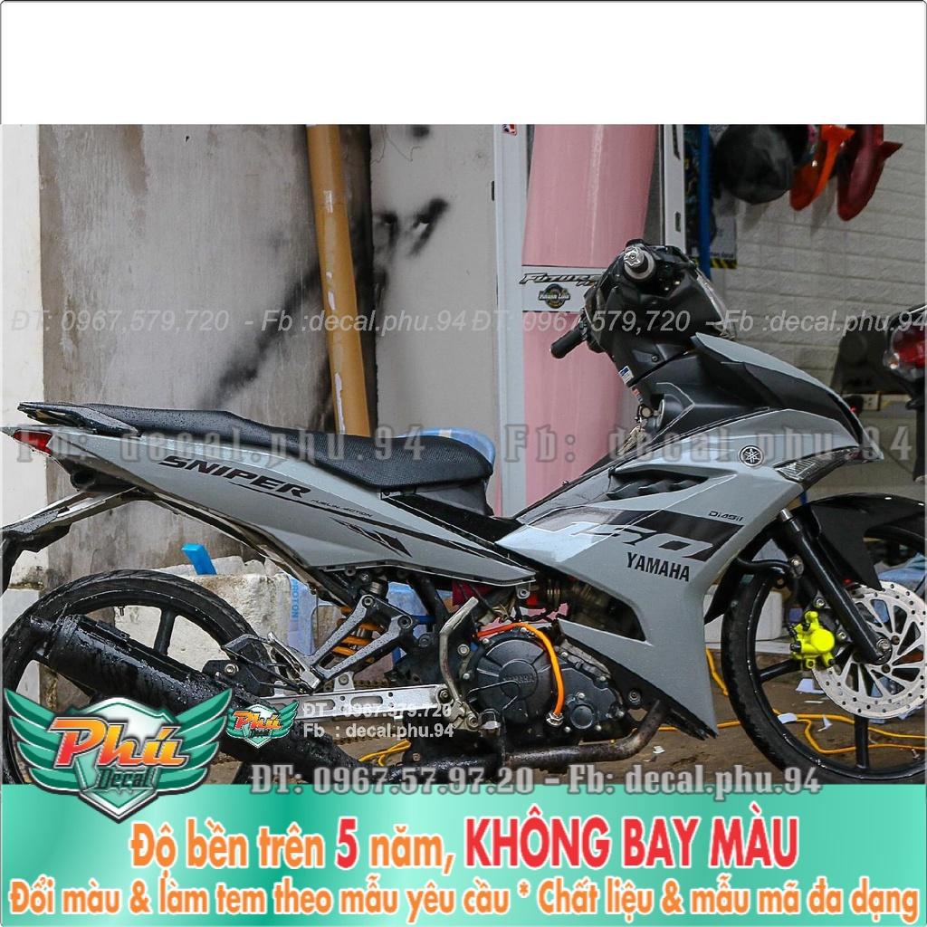 Tem rời Exciter 150 xám đen -1