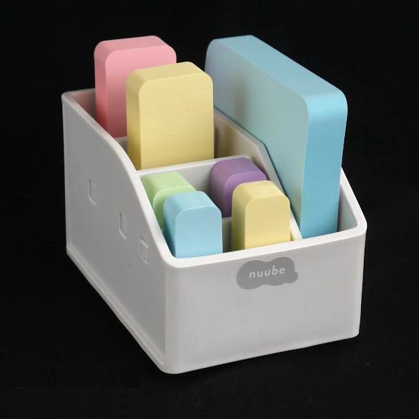Khay đựng giấy nhớ &amp; đồ dùng văn phòng phẩm Nuube - Xám xanh