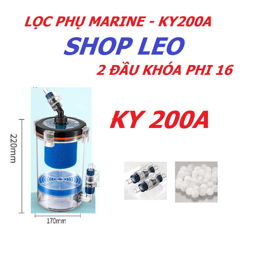 Lọc Phụ Marine cao cấp - lọc phụ Marine vỏ trong suốt- Phụ kiện thủy sinh - shopleo