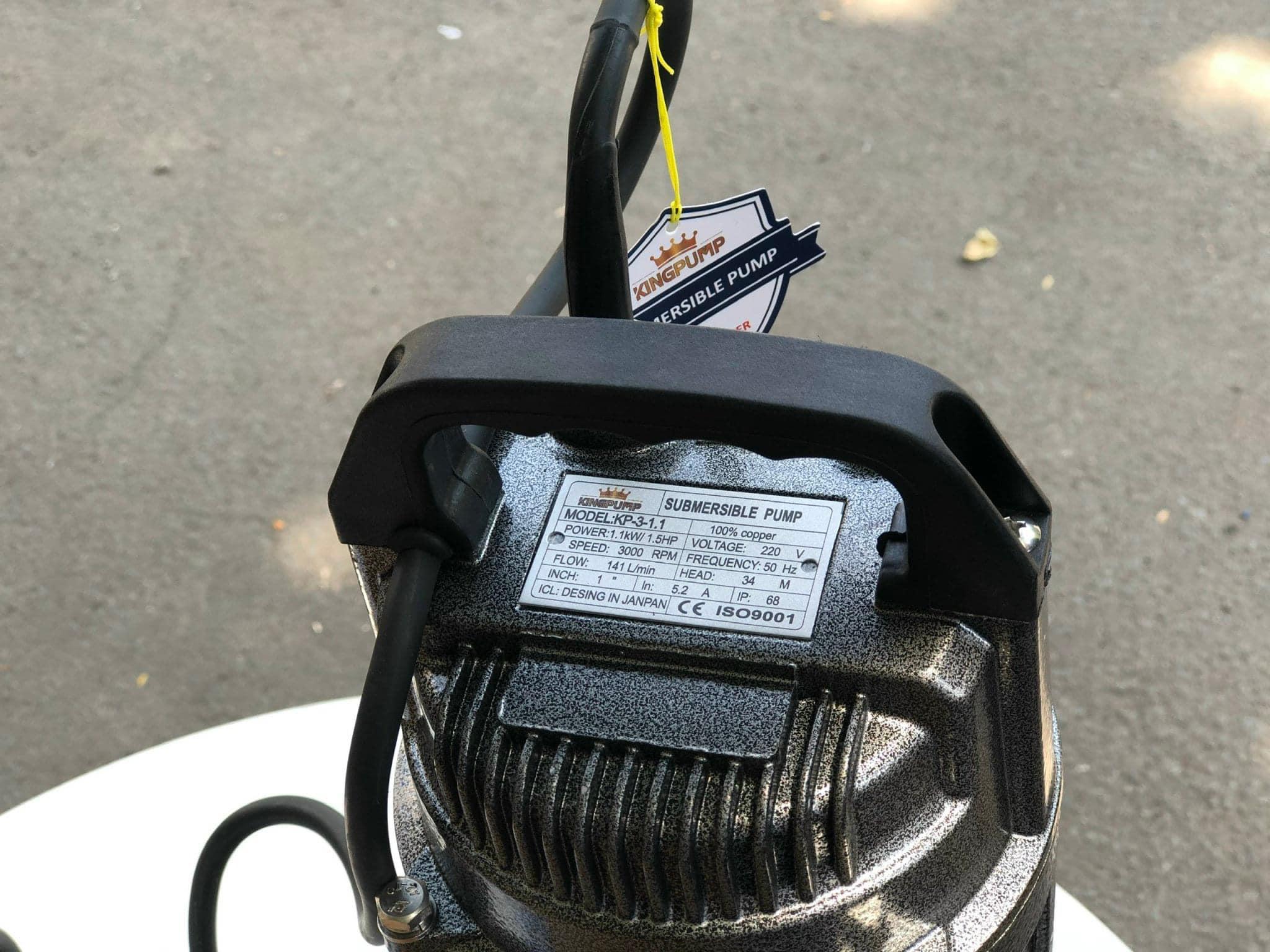 MÁY BƠM CHÌM 1100W KINGPUMP KP-3-1.1 - HÀNG CHÍNH HÃNG