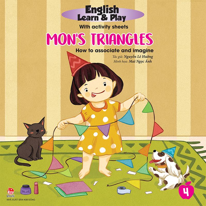 Kim Đồng - English Learn & Play with activity sheets - Mon’s triangles - How to associate and imagine