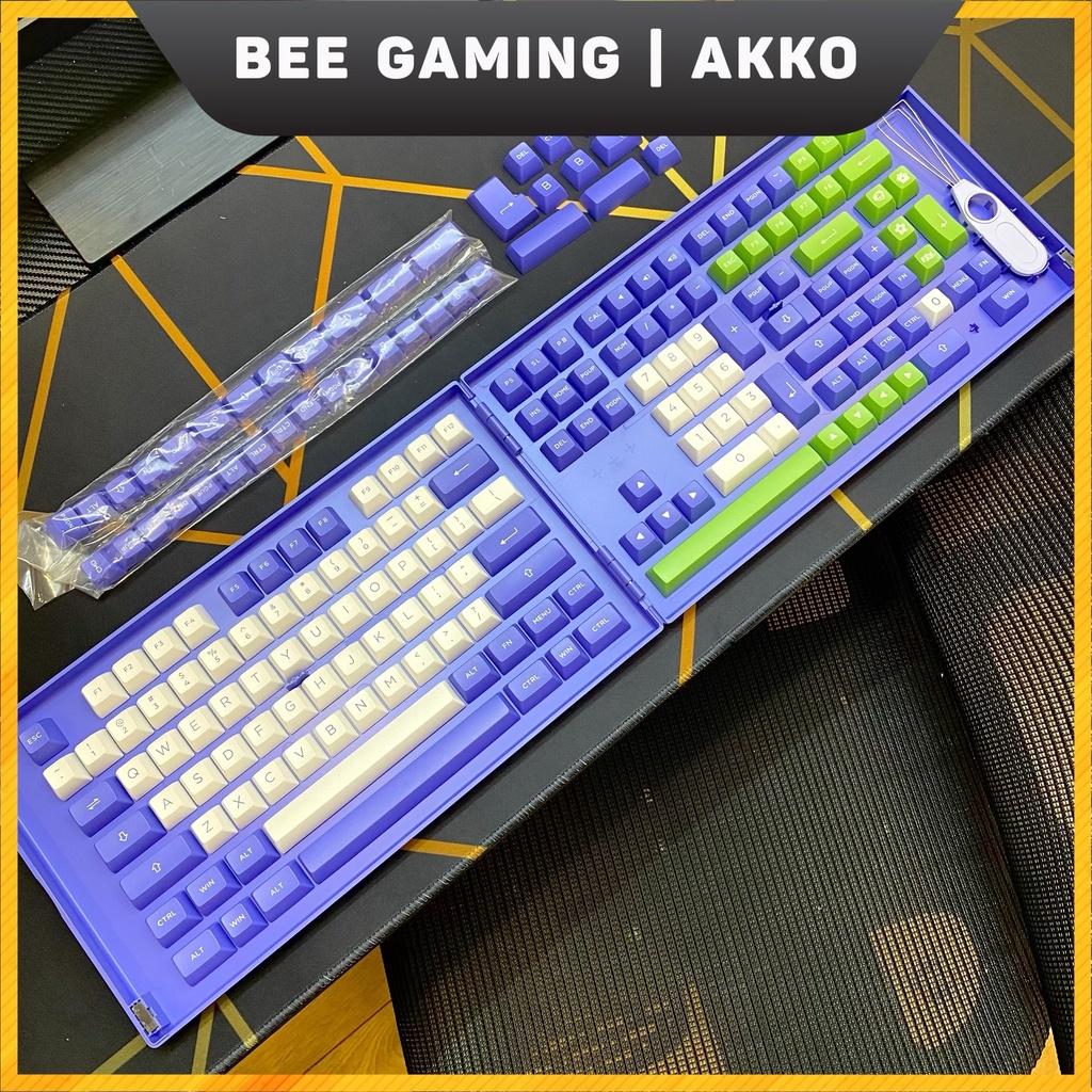 Bộ keycap chính hãng AKKO - Very Peri (PBT Double Shot / ASA Profile / 197 nút)