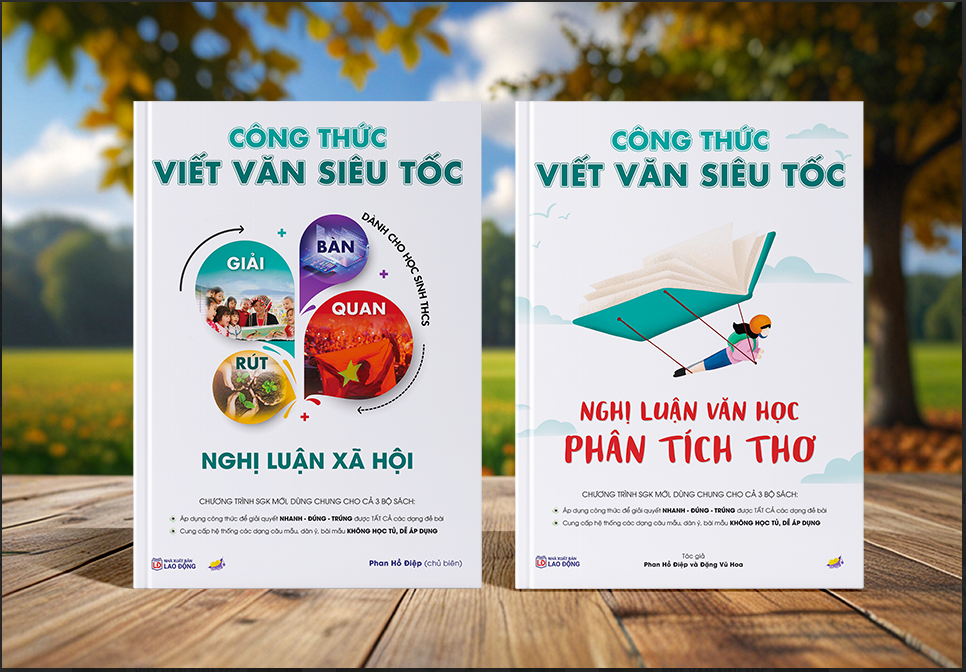 Sách công thức viết văn siêu tốc cho học sinh THCS + cuốn 101 bài văn mẫu nghị luận -  Cô Phan Hồ Điệp Đậu Ngọt