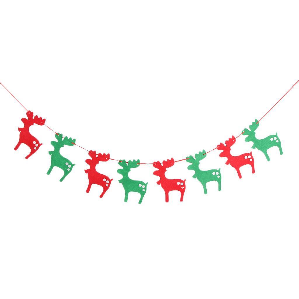 Christmas Non Woven  Banners Garland  Hanging Decor