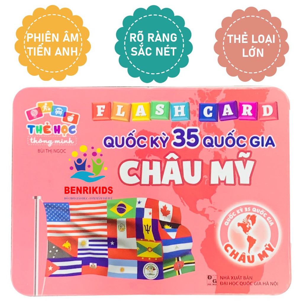 Flashcard Cờ Các Nước, Quốc Kỳ Các Quốc Gia Trên Thế Giới - Flashcard Song Ngữ Tiếng Anh, Tiếng Việt Cho Bé - Orgavil