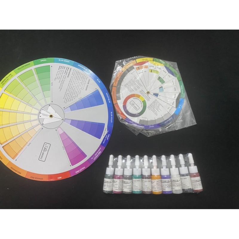 Bánh xe màu sắc/color wheel ứng dụng phun xăm, hội hoạ, thiết kế