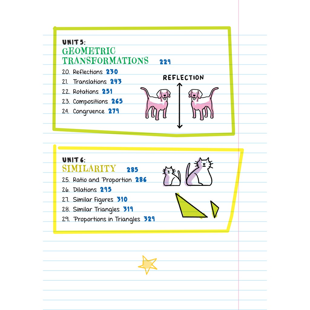 Sách Everything You Need To Ace Chemistry And Geometry Big Fat Notebooks - Tổng Hợp Kiến Thức Hóa Học Và Hình Học Dành Cho Học Sinh Lớp 8 Đến Lớp 12 - Á Châu Books, Bìa Cứng, In Màu