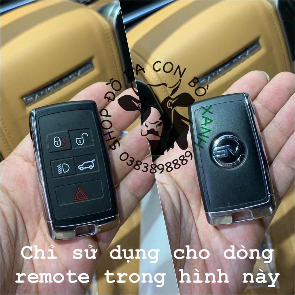 Bao da dành cho chìa khóa Range Rover, Land Rover Handmade da thật 003