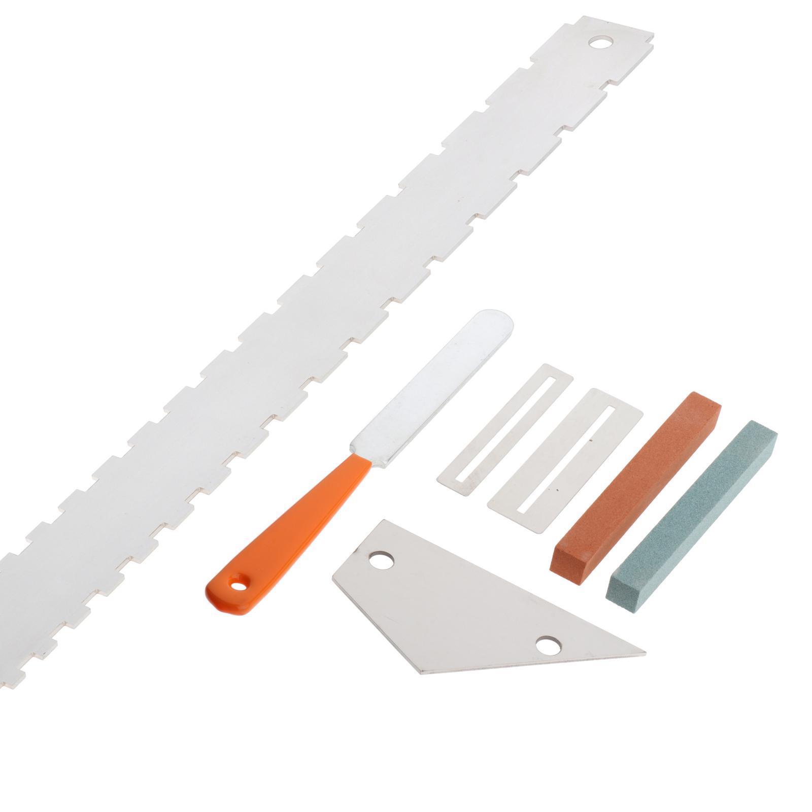 Guitar Neck Notched Straight Edge Fret Rocker File Luthier Tools 5pcs