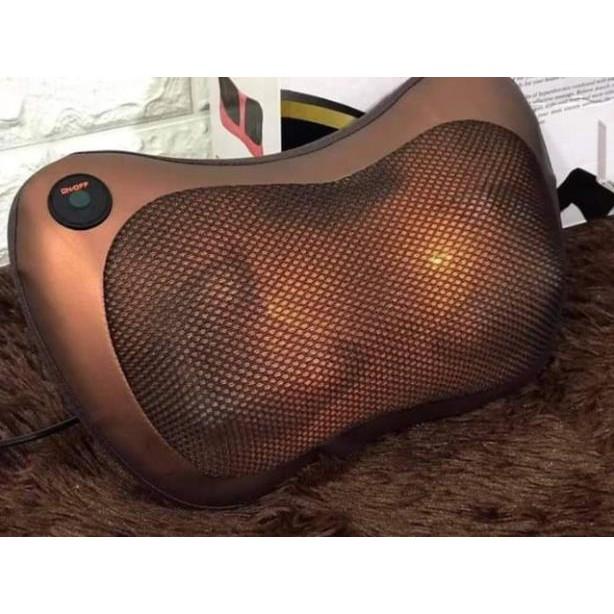 Gối massage hồng ngoại 8 bi thích hợp cho dân văn phòng
