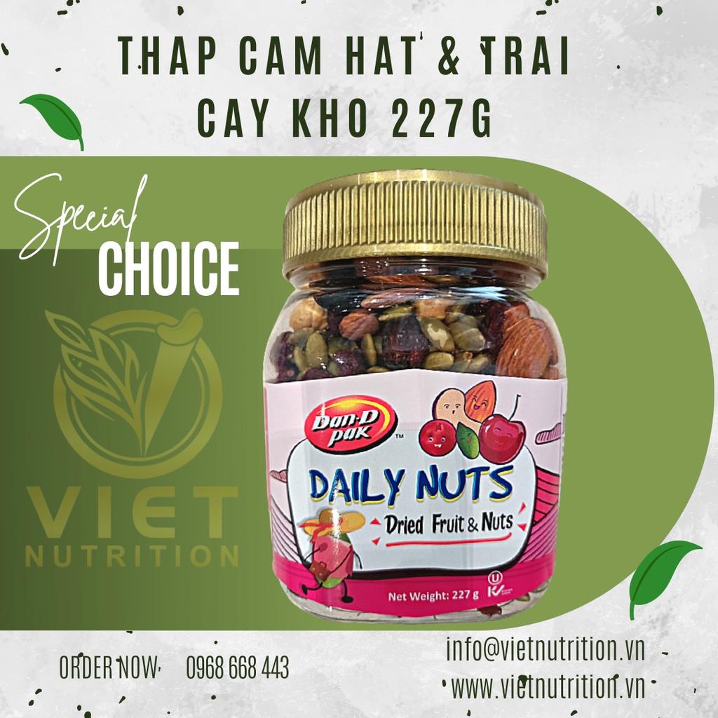 Thập cẩm hạt và trái cây khô 227g