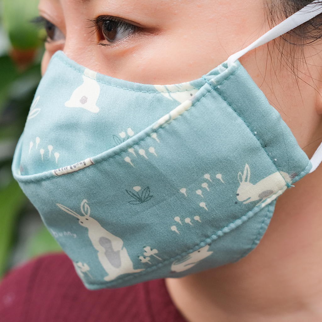 Khẩu Trang Vải Họa Tiết 4D Lọc Khuẩn, Chống Nắng, Phôm Đeo Thoải Mái Thoáng Khí Không Gây Mụn - Nemo Collection KTCT