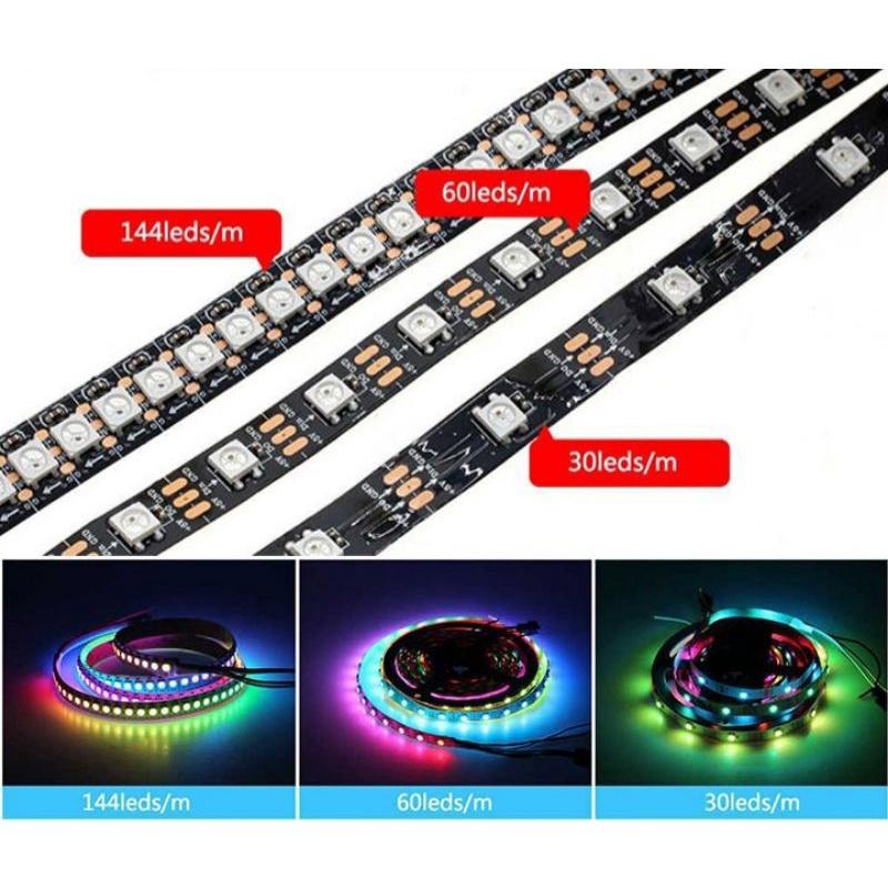 Dây 5 mét led đổi màu RGB WS2812B 5V loại 60 led / 1m