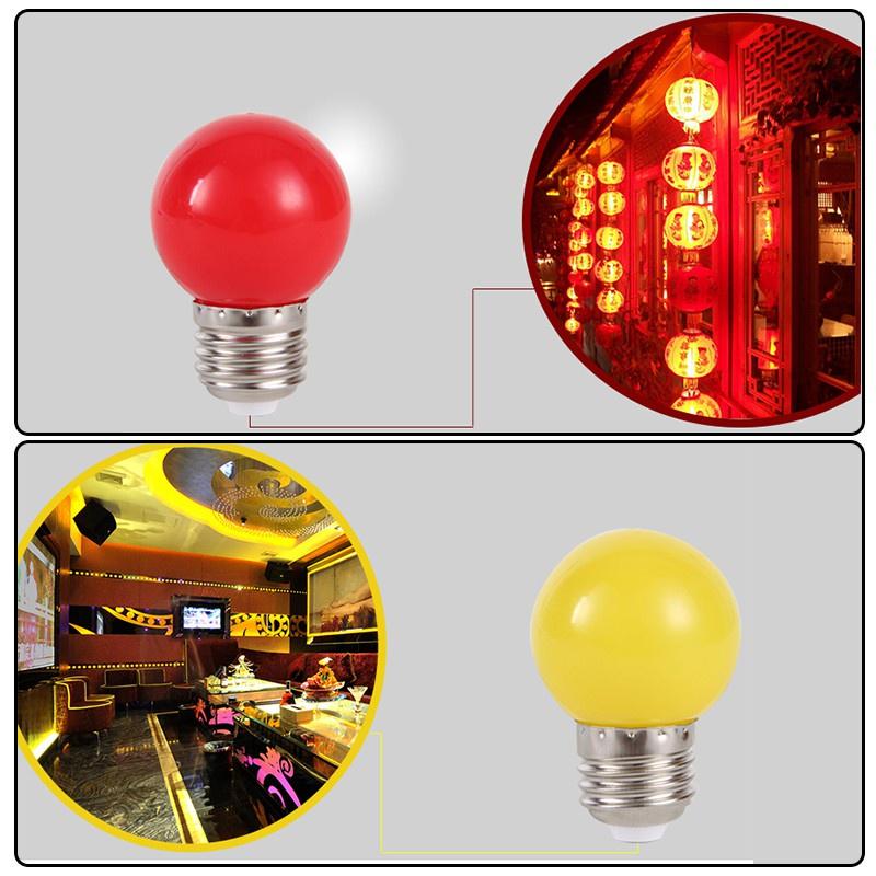 Bóng đèn LED nhiều màu sắc 220V E27