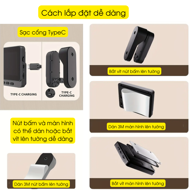 Chuông Cửa Có Hình Không Dây X8