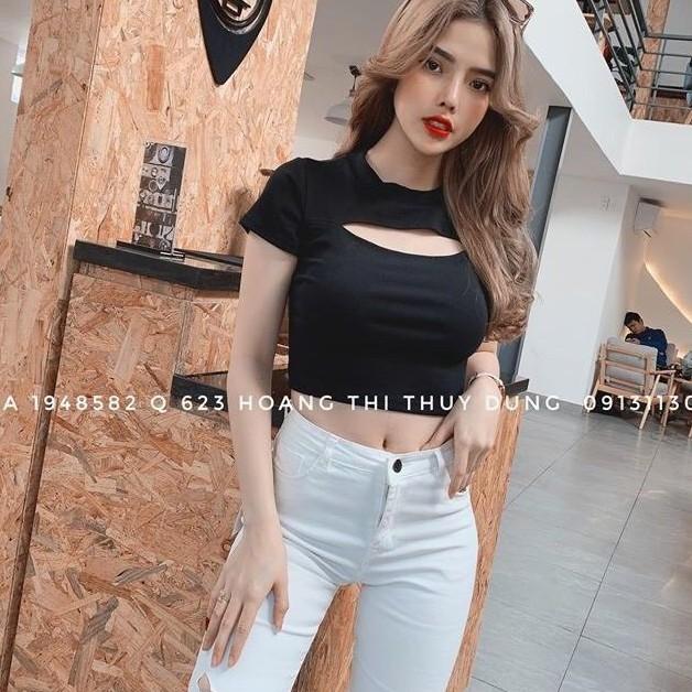 Áo croptop siêu phong cách hotgirl