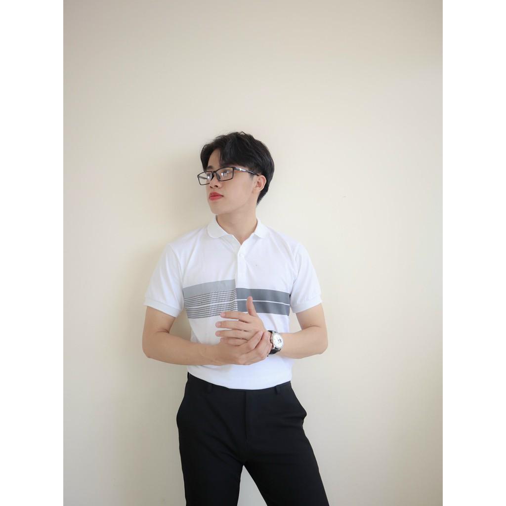 Áo thun cổ trụ ngắn tay tôn dáng chuẩn body