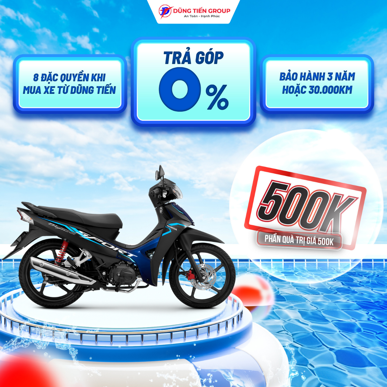 Xe Máy Honda Blade Phiên Bản Thể Thao 2023