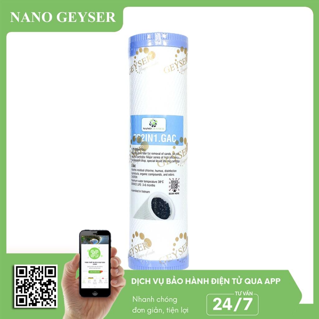 Bộ 3 lõi lọc nước 123 dùng cho máy Geyser Ecotar 2, Lõi PP.2IN1.GAC, Aragon, CBC - Hàng Chính Hãng