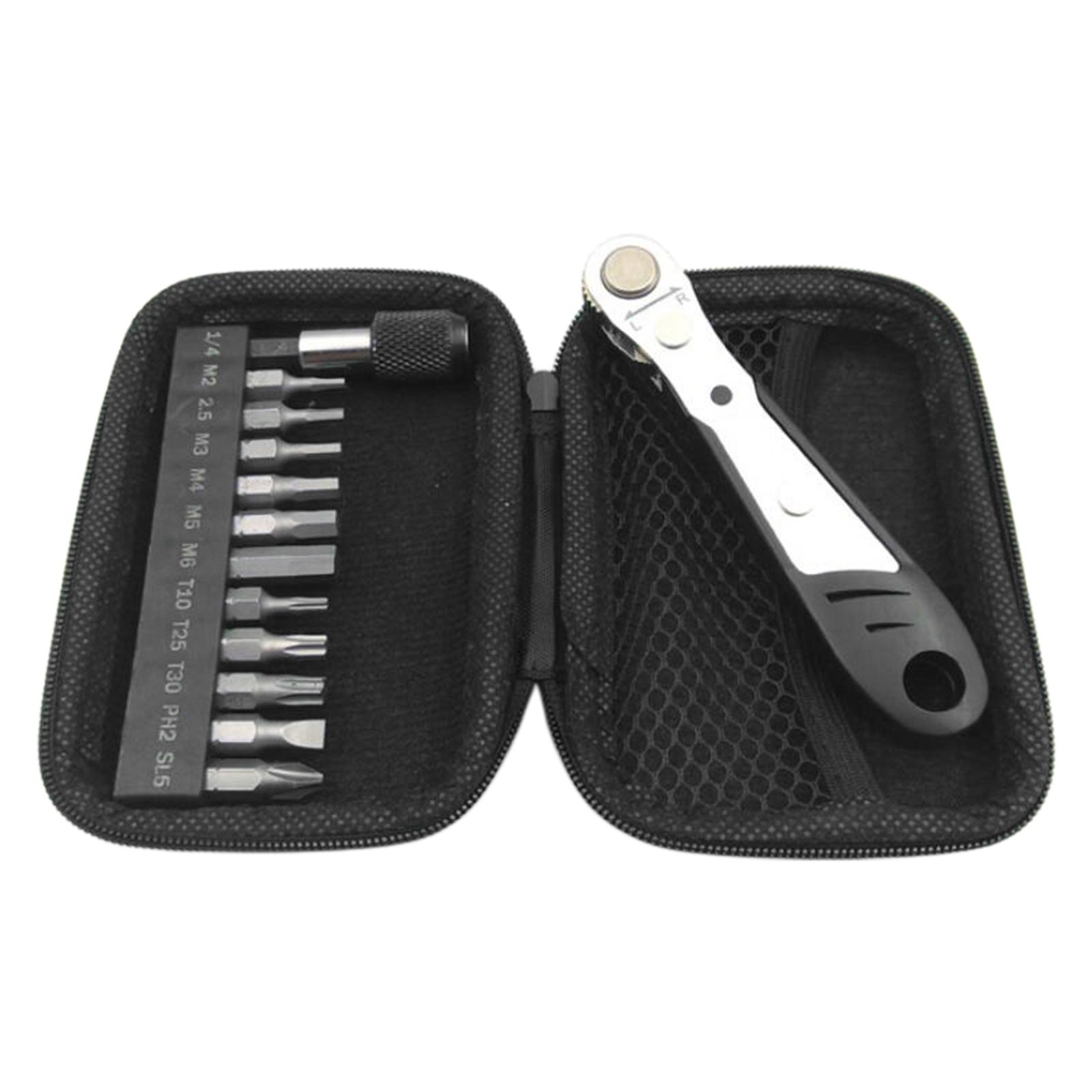 Socket Set Small Disc Ratchet Wrench Bicycle Alloy Steel Spanner Repair Tools Kit Ratchet Sleeve Bike Maintenance Socket Tools