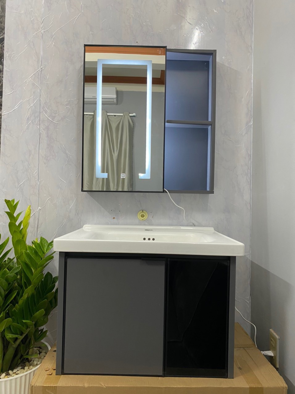 Tủ Lavabo nhôm cao cấp siêu bền đẹp