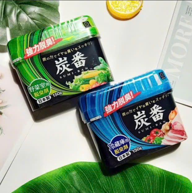 ( 02 Hộp) Sáp Khử Mùi Tủ Lạnh Than Hoạt Tính Kokubo Nhật Bản 150g