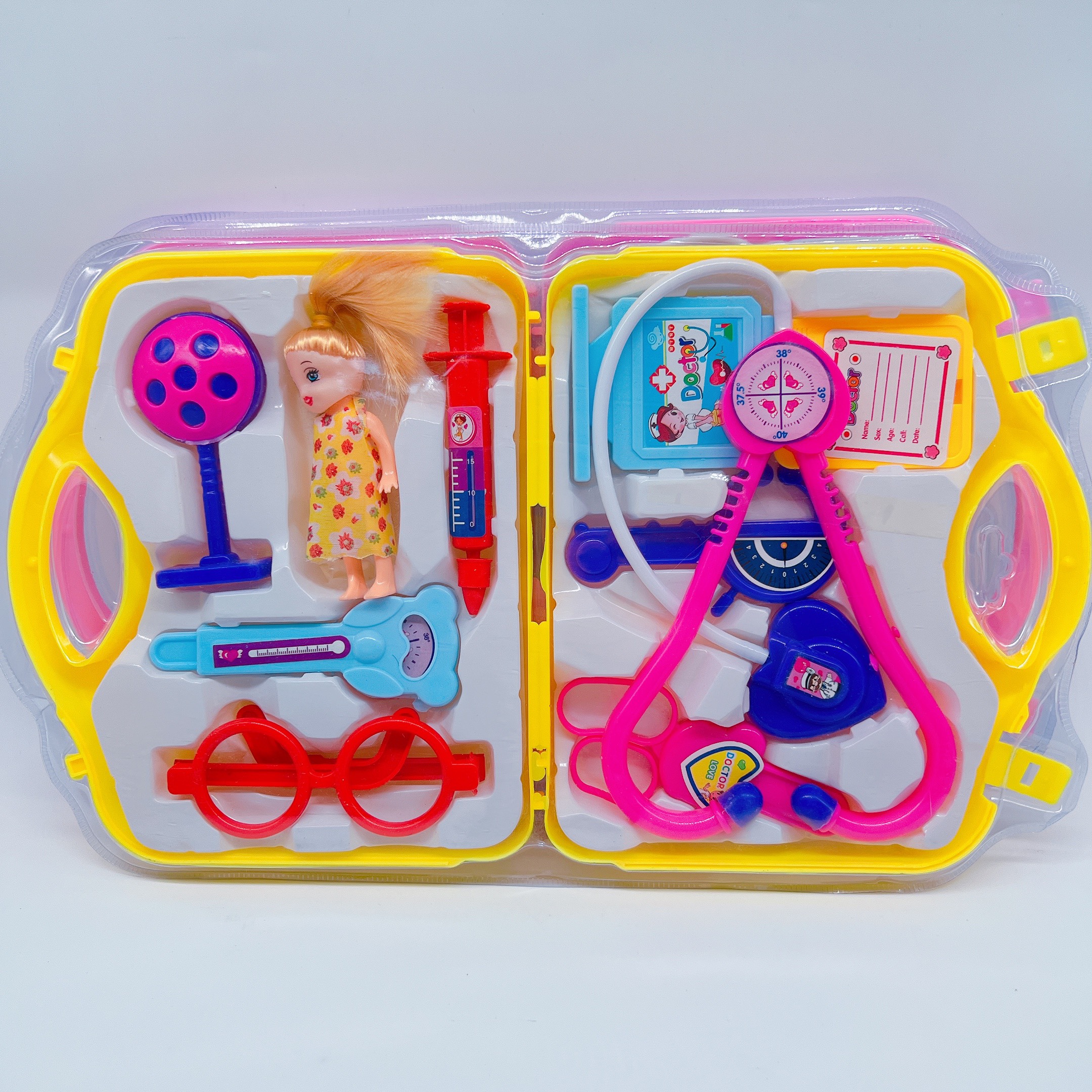 Vỉ đồ chơi bác sĩ có búp bê, đồ chơi vui cho bé nhựa abs loại 1 - Quà tặng kỹ năng cho bé