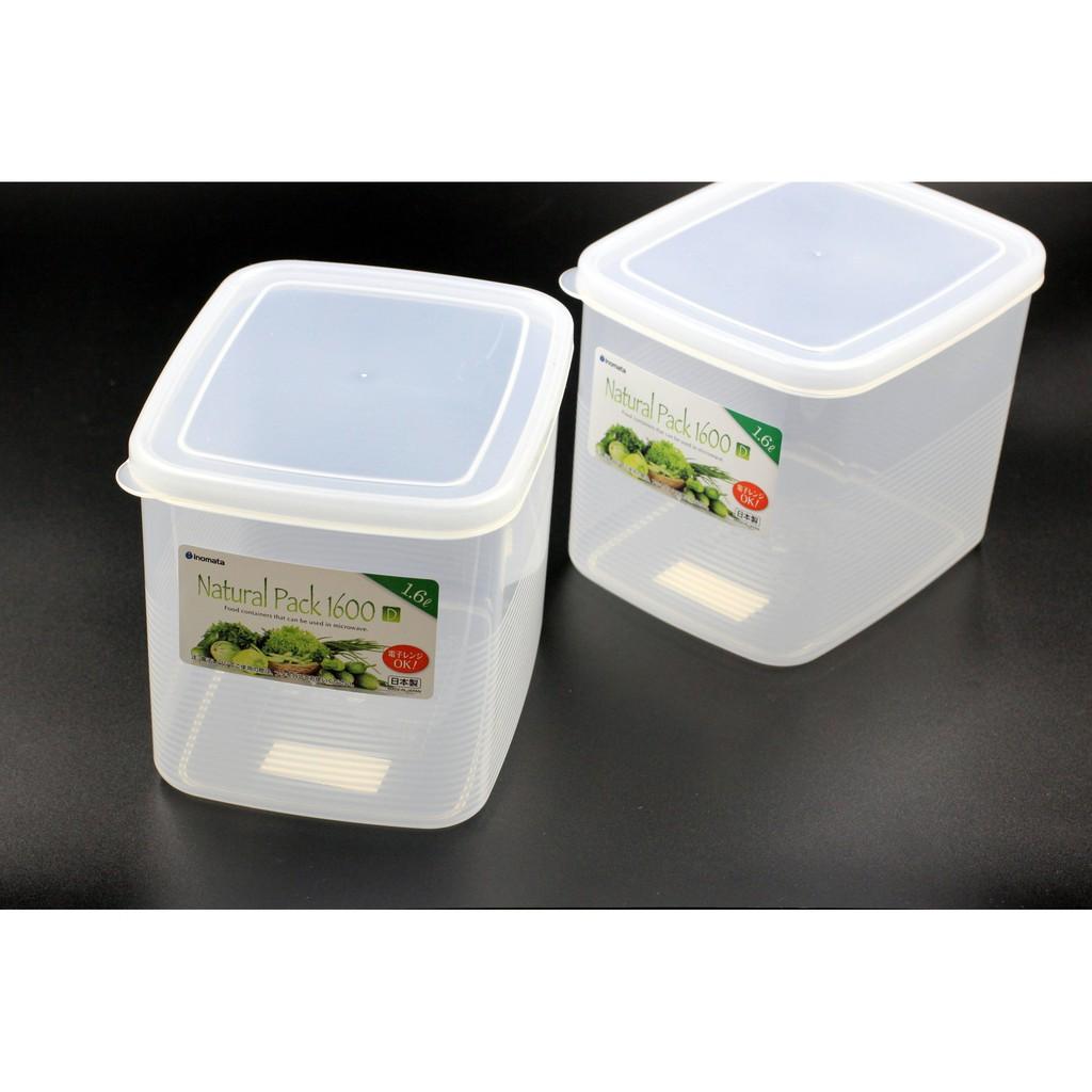 Hộp thực phẩm vuông 1600ml Xuất xứ Nhật Bản dùng trong lò vi sóng