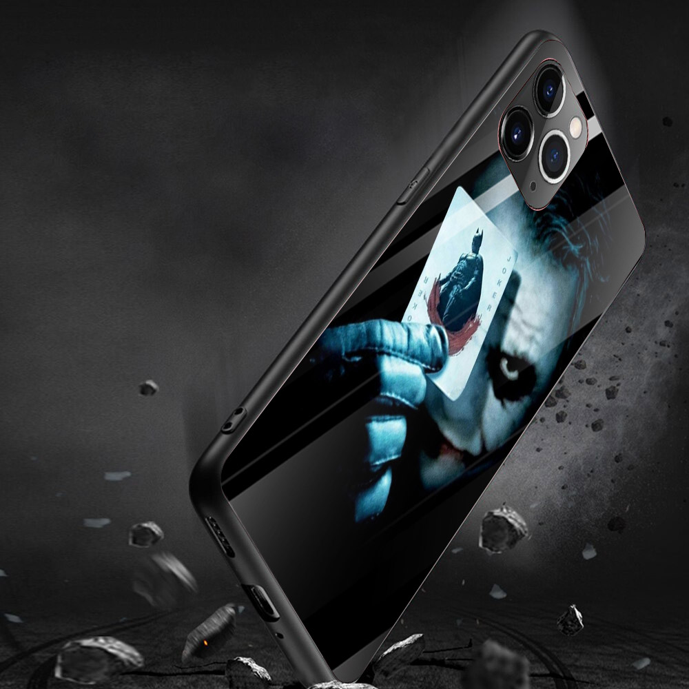 Ốp kính cường lực cho điện thoại iPhone 11 Pro Max - Chú Hề Joker MS CHJK001