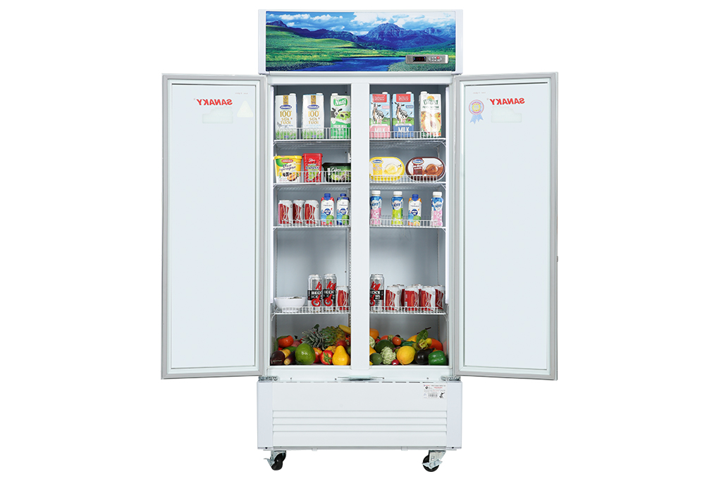 TỦ MÁT 2 CÁNH INVERTER SANAKY 700 LÍT VH-8009HP3 ĐỒNG - HÀNG CHÍNH HÃNG - CHỈ GIAO HCM