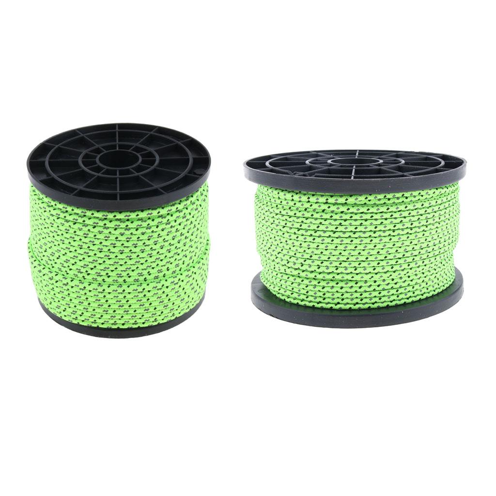 Reflective Guyline Camping Tent Rope Guy Line Cord Paracord Clothesline