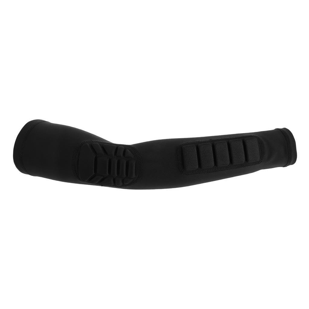 Basketball Football Honneycomb Pad Elbow Support Brace Compression Sleeve Arm Protector Blue/Black