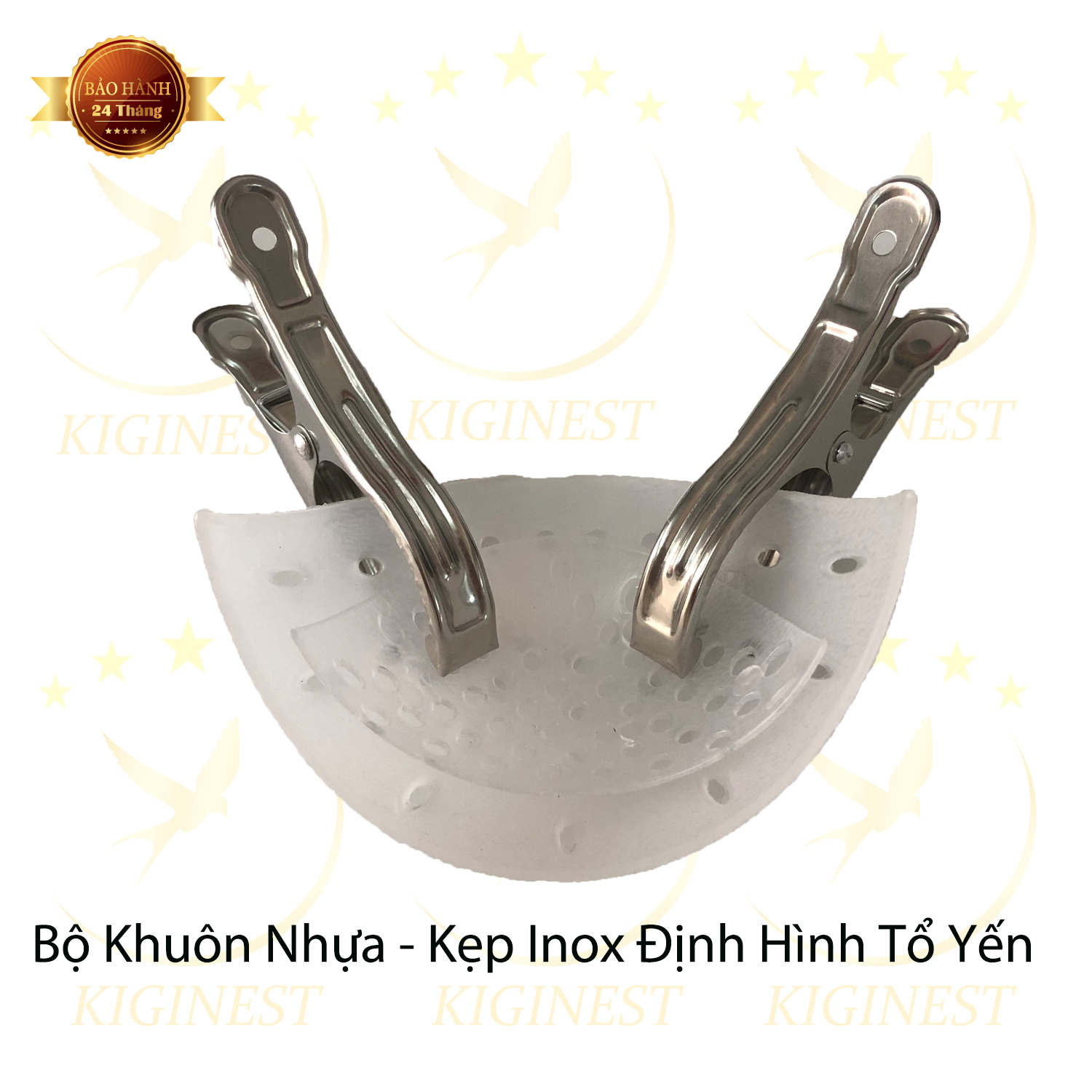 MẪU BỘ KHUÔN NHỰA ĐỊNH HÌNH TỔ YẾN LOẠI 10G CÓ KẸP KÈM THEO