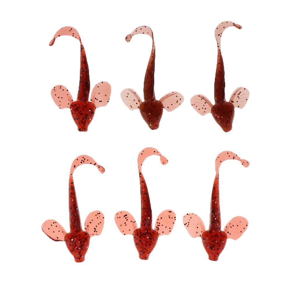 6x   Grub Worm Soft  for Bass Perch