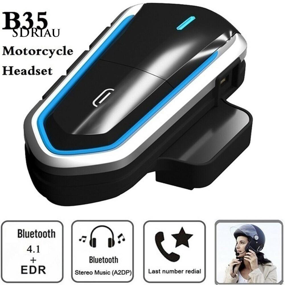 Bộ tai nghe bluetooth 4.1 liên lạc nội bộ B35 gắn mũ bảo hiểm đi xe mô tô