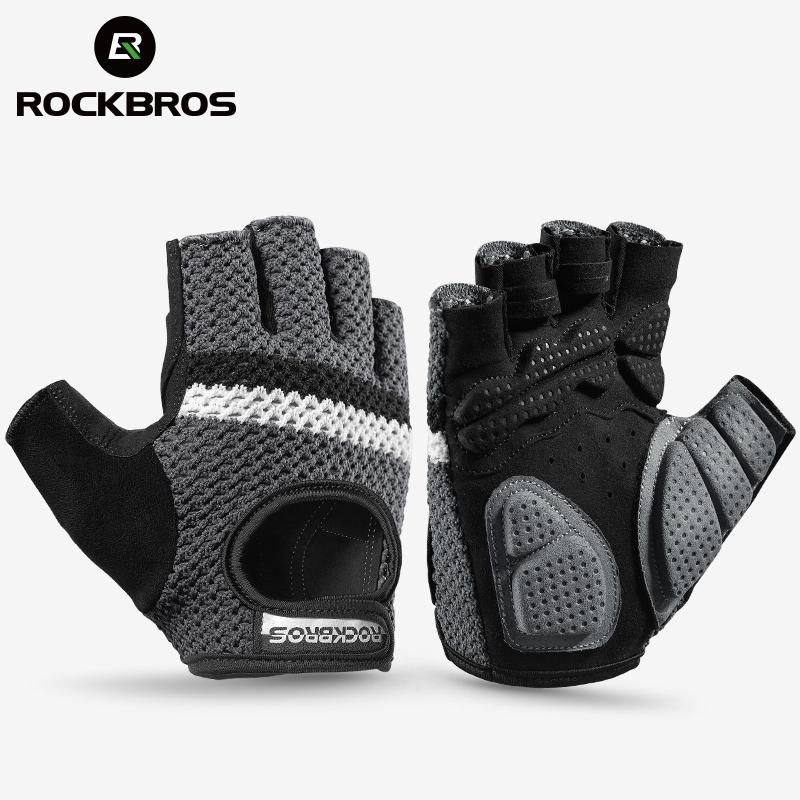 ROCKBROS Găng Tay Xe Đạp Ngón Tay Thể Thao Nam Nữ Mùa Hè Găng Tay Xe Đạp Tập Găng Tay Thể Hình MTB Xe Đạp Găng Tay MTB Găng Tay