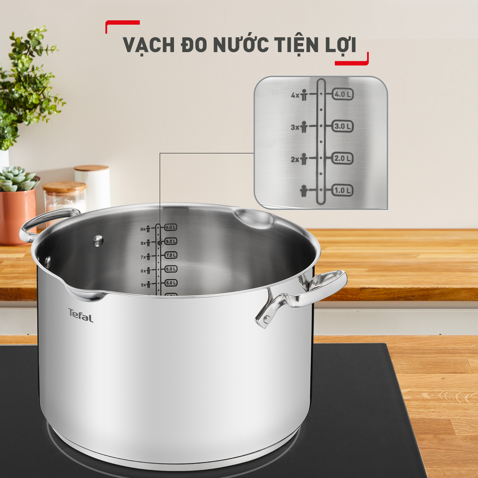 Nồi Inox Tefal Duetto Plus cao cấp - Hàng chính hãng