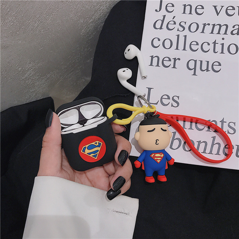 Airpods Case, Ốp Bảo Vệ Dành Cho Airpods 1/2 - Superheros figure - Hàng Chính Hãng